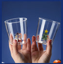Axyaa Christmas Tree Glass Cup: Festive 3D Tree Mug for Coffee, Wine, Juice, or Milk