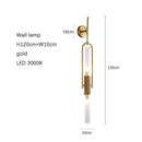 Axyaa Nordic Glass Wall Lamp | Retro Art Design | Modern Aisle Bedside Light
