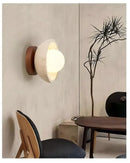 Axyaa Nordic Wabi Sabi Natural Yellow Stone Wall Light