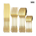 Axyaa Palace Series Stainless Steel Gold Tableware Set for Home, Hotel, Restaurant