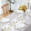 Axyaa Flowers Mandala Vine Waterproof Printed Tablecloth