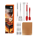 Axyaa 21-Piece BBQ Tool Set, Stainless Steel, Outdoor Grill Bag