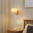 Axyaa Walnut Wood LED Wall Lamp Contemporary Nordic Light Fixture