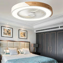 Axyaa Modern Nordic Ceiling Fan Lamp Chandelier White Ultra-Thin Electric Fan