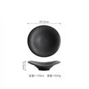 Axyaa Stone Patterned Ceramic Plate Set for Molecular Cuisine