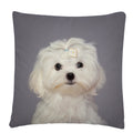 Axyaa Dog Art Print Polyester Cushion Cover for Home Sofa Car Decor