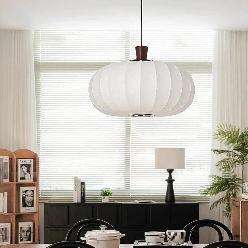Axyaa Wabi Sabi Retro Chandelier Silk Pendant Light for Living Room and Restaurant