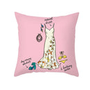Axyaa Summer Fruit Polyester Cushion Cover - Small Fresh Tropical Plants Pillowcase