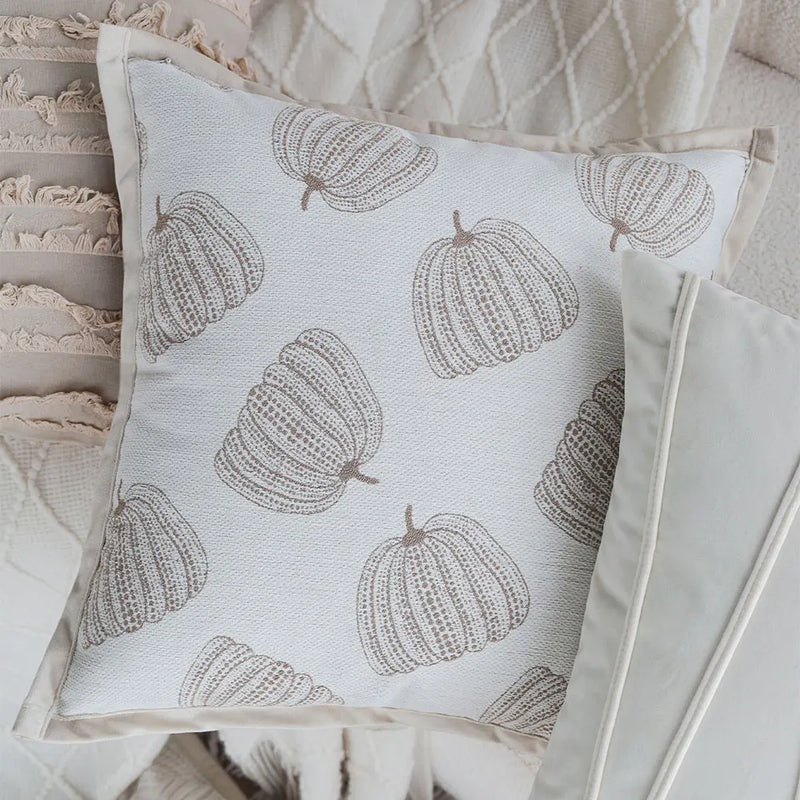 Jacquard Sofa Cushion Cover by Axyaa - Soft, Decorative, Zipper Closure