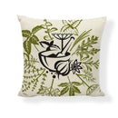 Axyaa Floral Linen Pillowcase 45*45cm for Home & Office Decor