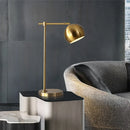Axyaa Vintage Gold Table Desk Lamp LED Nightstand Light for Bedroom Living Room