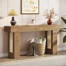 Axyaa Farmhouse Wood Console Table, 63-Inch Entryway Sofa Table for Hallway