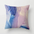 Axyaa Marble Ocean Sea Pattern Polyester Throw Pillow Cover - Home Sofa Decor