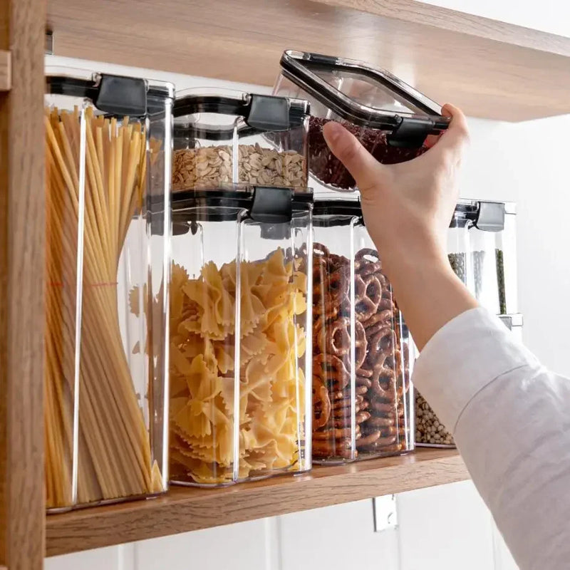 Axya Stackable Storage Containers for Kitchen Noodles Spaghetti Dry Food