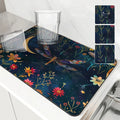 Axyaa Absorbent Non-slip Draining Mat for Kitchen and Bathroom