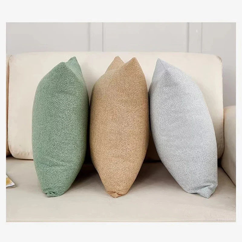 Fluffy Nordic Style Sofa Pillow Cover by Axyaa