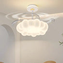 Axyaa Modern Cloud LED Ceiling Fan Light with Remote Control