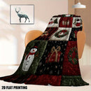 Axyaa Christmas Plaid Flannel Blanket: Ultra-Soft Bedspread/Throw, Cozy Winter Accent