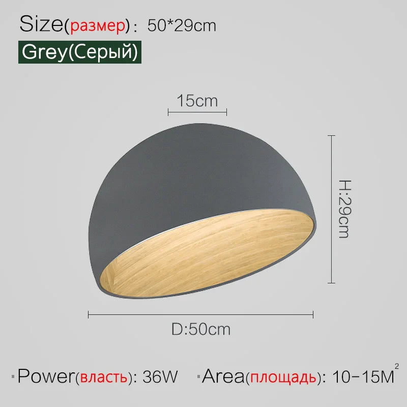 Axyaa Wood Grain Ceiling Study Lamp