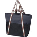 Axyaa Beach Tote: Sand-Proof Handbag with Mesh Pocket and Foldable Design