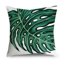 Axyaa Tropical Plant Leaves Pillowcase 45*45cm
