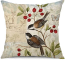 Axyaa Nature-Inspired Floral & Fauna Pillow Covers - Sofa Bedroom Car Cushion Cover