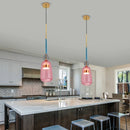 Axyaa Nordic Glass Pendant Chandelier Ceiling Lamp for Home Decor Luxurious Lighting