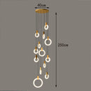 Axyaa Nordic Dining Room Pendant Light Chandelier for Indoor Living Room Lighting