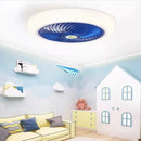 Axyaa Smart Ceiling Fan Lamp with Invisible Blade & Silent Retractable Design, Various Colors