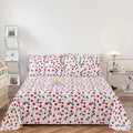 Axyaa Coarse Cloth Bed Sheet Queen Size Soft 100% Cotton Durable Breathable Naked Sleep