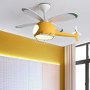 Axyaa Modern Ceiling Fan Lights for Kids' Bedroom and Dining Room LED Indoor Lighting