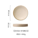 Axyaa Retro Round Plate: Premium Western Cuisine Ceramic Tableware