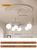 Axyaa French Style Glass Pendant Ceiling Chandelier for Living Room Kitchen Island