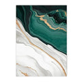 Green Marble Abstract Canvas Wall Art by Axyaa - Modern Nordic Home Decor