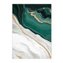 Green Marble Abstract Canvas Wall Art by Axyaa - Modern Nordic Home Decor