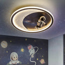 Axya Boys' Room Ceiling Lamp, Space Creative Cartoon Bedroom Light