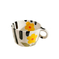 Axyaa Hand-painted Ceramic Strawberry Flower Coffee Mug, 300ml