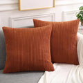 Axyaa Modern Braid Red Pillow Covers - Ultra Soft Stretchy Decorative Cushion Case
