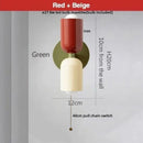 Axyaa Colorful Iron LED Wall Lights Double Heads Modern Bedside Lamp