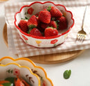 Axyaa 7-inch Ceramic Bowl Set for Baking, Steaming, & Serving Fruit Salad
