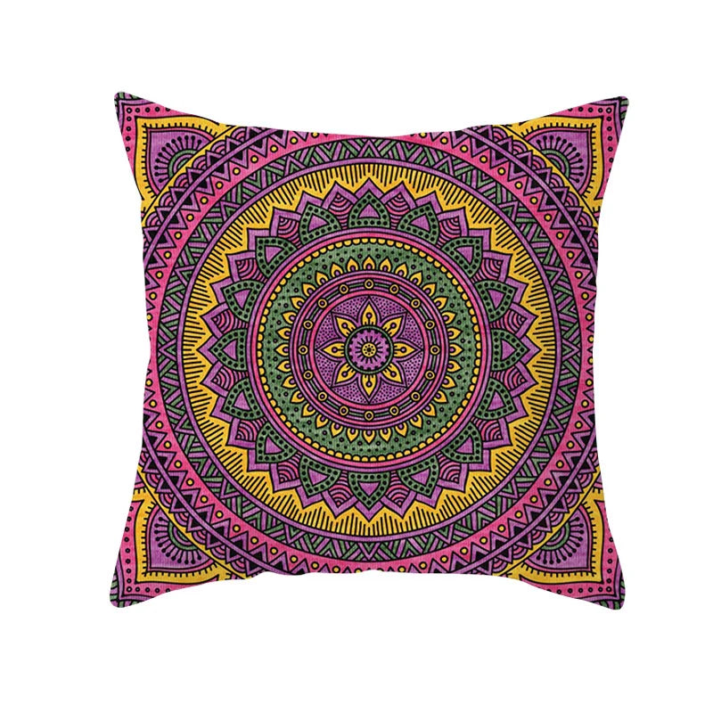 Axyaa Bohemian Geometric Polyester Pillowcase 45x45cm for Home Decor