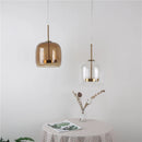 Axyaa Nordic Glass Chandelier LED Bedroom Lamp - Contemporary, Contracted Design
