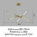 Axyaa Nordic Minimalist Chandelier: Dimmable LED Pendant Light for Modern Luxury Lighting