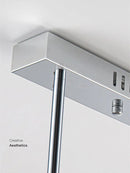 Axyaa Crystal Chandelier LED Light for Living Room, Restaurant, and Bar