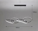Axyaa LED Pendant Light Chandeliers Modern Indoor Lighting for Living Room and Dining Room
