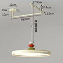 Axyaa Cream Style Swing Arm Pendant Light for Dining Room