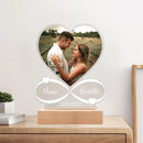 Axyaa Personalized Photo Love Frame Acrylic Plaque Anniversary Valentine's Day Gift