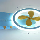Axyaa Blue Airplane LED Ceiling Light - Modern Nordic Kids Room Decor