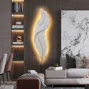 Luxury Feather Wall Lamp by Axyaa: Illuminated Living Room Decoration for Elegant Ambiance