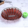 Axyaa Handwoven Plastic Imitation Vine Fruit Platter in 8 Sizes